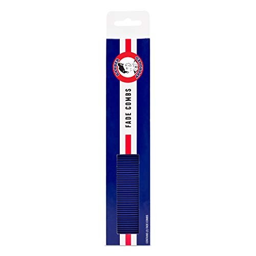 JOHNNY B. Get Faded Anti-Static Heat Resistant Professional Hair Combs (2-Pack) - Blue Avelisse