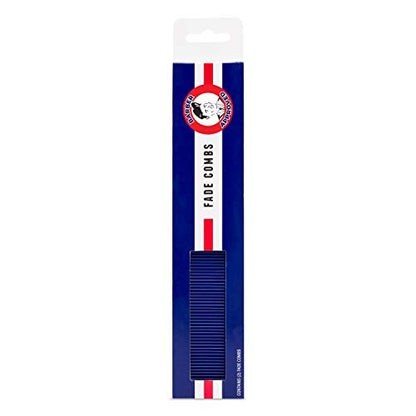 JOHNNY B. Get Faded Anti-Static Heat Resistant Professional Hair Combs (2-Pack) - Blue Avelisse