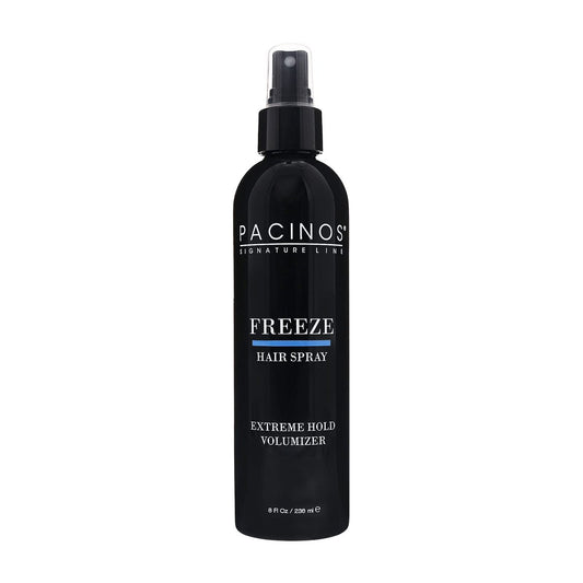 Pacinos Freeze Hair Spray - Extra Hold Texture Spray for All Hair Types - Professional Hair Setting & Finishing Spray for Maximum Volume, 8 Fl Oz Avelisse