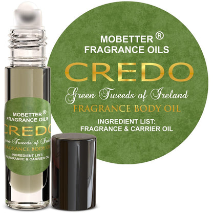 MOBETTER FRAGRANCE OILS Credo Green Tweeds of Ireland Fragrance Body Oil - 0.33 Fl Oz Avelisse