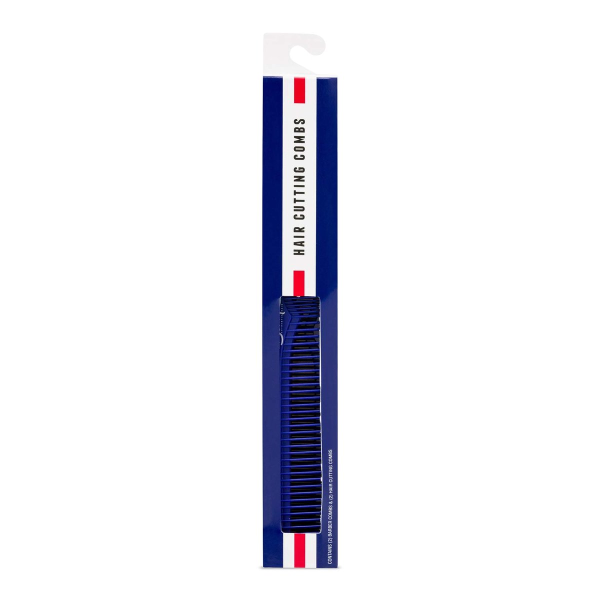 JOHNNY B. Professional 4 Pack Carbon Cutting & Styling Combs - Blue Avelisse