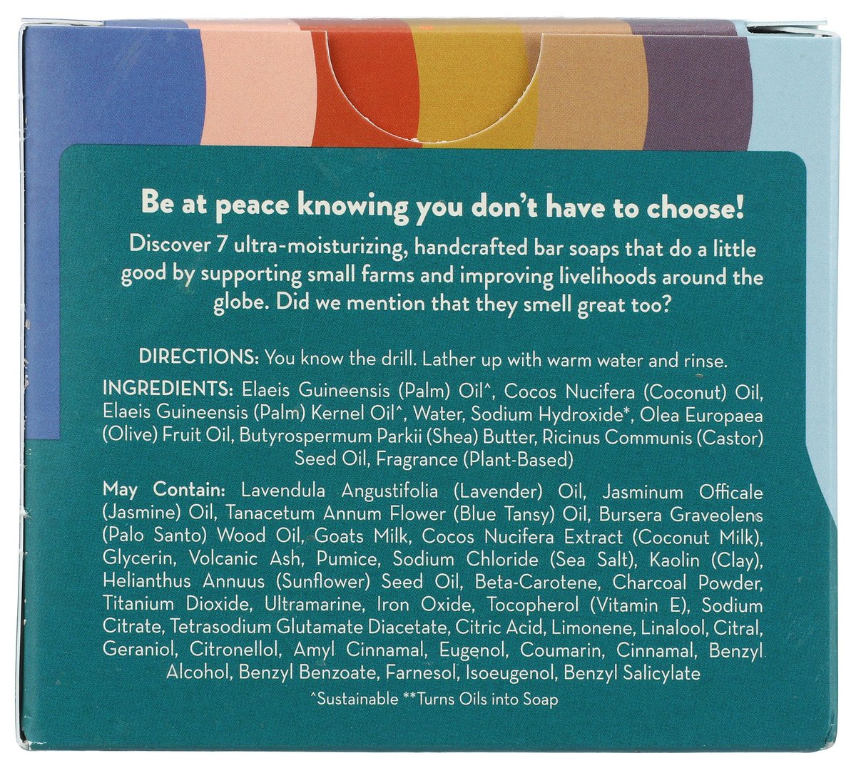 Pacha Soap Calm Peaces Bar Soap - 7 oz, Multicolor Avelisse