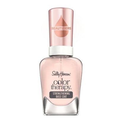 Sally Hansen Color Therapy Base Coat with Argan Oil - Strengthening & Nourishing Nail Treatment, 0.5 Fl Oz