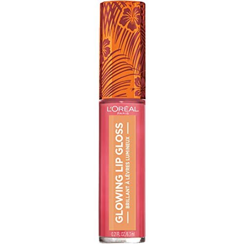 L'Oreal Paris Summer Belle Glowing Lip Gloss - Tropic Like It's Hot - 0.21 Fl Oz - görsel 6