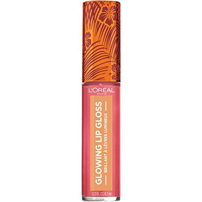 L'Oreal Paris Summer Belle Glowing Lip Gloss - Tropic Like It's Hot - 0.21 Fl Oz