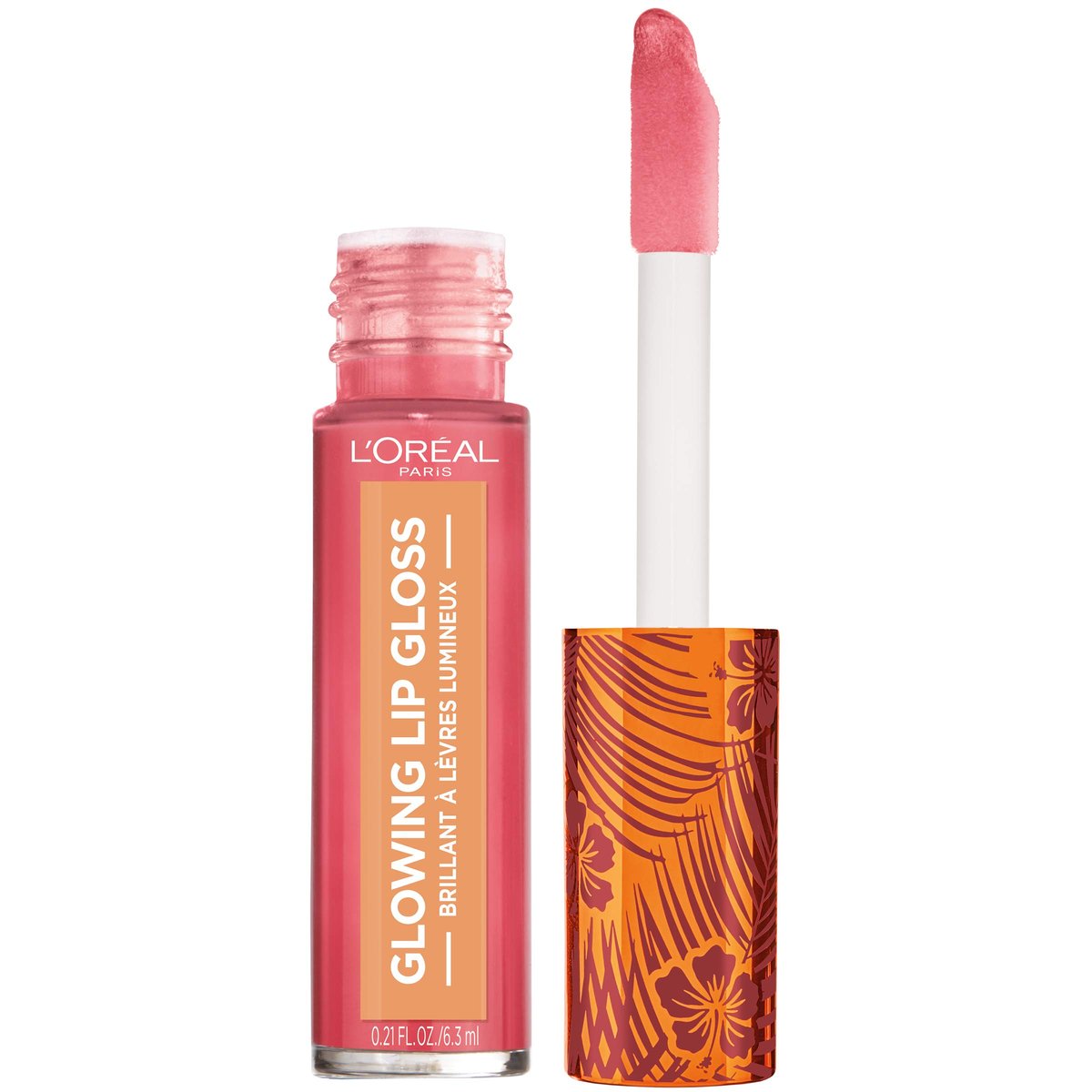 L'Oreal Paris Summer Belle Glowing Lip Gloss - Tropic Like It's Hot - 0.21 Fl Oz - görsel 1