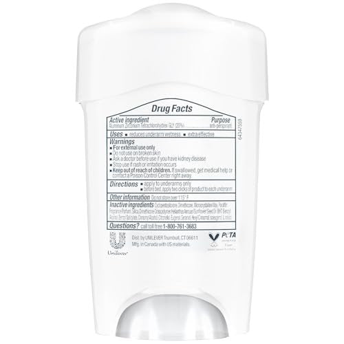 Dove Clinical Protection Antiperspirant Deodorant for Women, Original Clean, 1.7 oz (Pack of 4) - Prescription Strength Wetness Defense with ¼ Moisturizers Avelisse