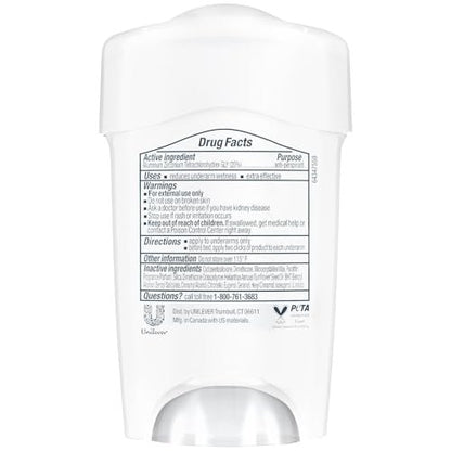 Dove Clinical Protection Antiperspirant Deodorant for Women, Original Clean, 1.7 oz (Pack of 4) - Prescription Strength Wetness Defense with ¼ Moisturizers Avelisse