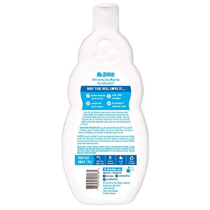 Mr. Bubble Bubble Bath Extra Gentle - 16 Fl Oz (Pack of 4) - Hypoallergenic & Tear-Free Avelisse