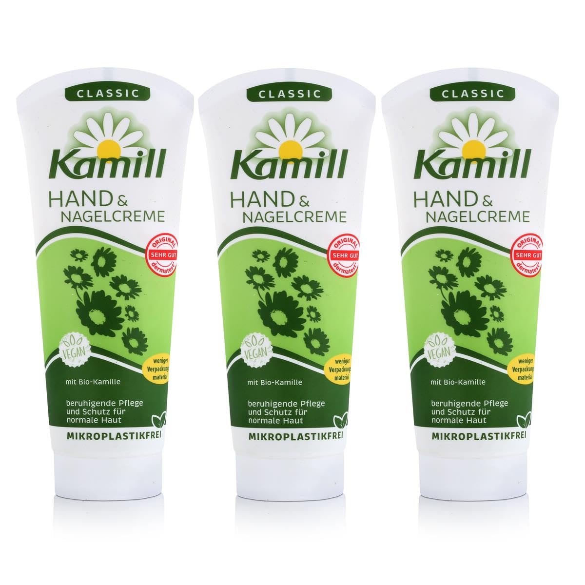 Kamill Hand & Nail Cream CLASSIC 3x100 ml – Enriched with BIO Camomile & Bisabolol | Made in Germany - görsel 1