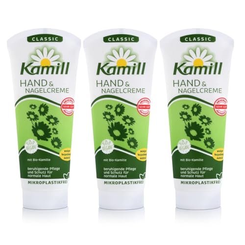Kamill Hand & Nail Cream CLASSIC 3x100 ml – Enriched with BIO Camomile & Bisabolol | Made in Germany - görsel 2