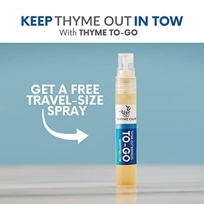 Thyme Out All Natural Anti-Wrinkle Face Mist Spray – Bakuchiol, AHA, Beta Carotene & Potassium – Fights Wrinkles, Fine Lines, Inflammation & Dryness, Boosts Collagen (4 oz) Avelisse