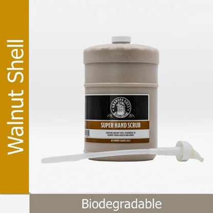 Grandpa Gus's Super Hand Scrub – Natural Walnut Shell Scrubber & Degreaser for Mechanics & Constructors, 1 Gallon Avelisse