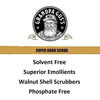 Grandpa Gus's Super Hand Scrub – Natural Walnut Shell Scrubber & Degreaser for Mechanics & Constructors, 1 Gallon Avelisse