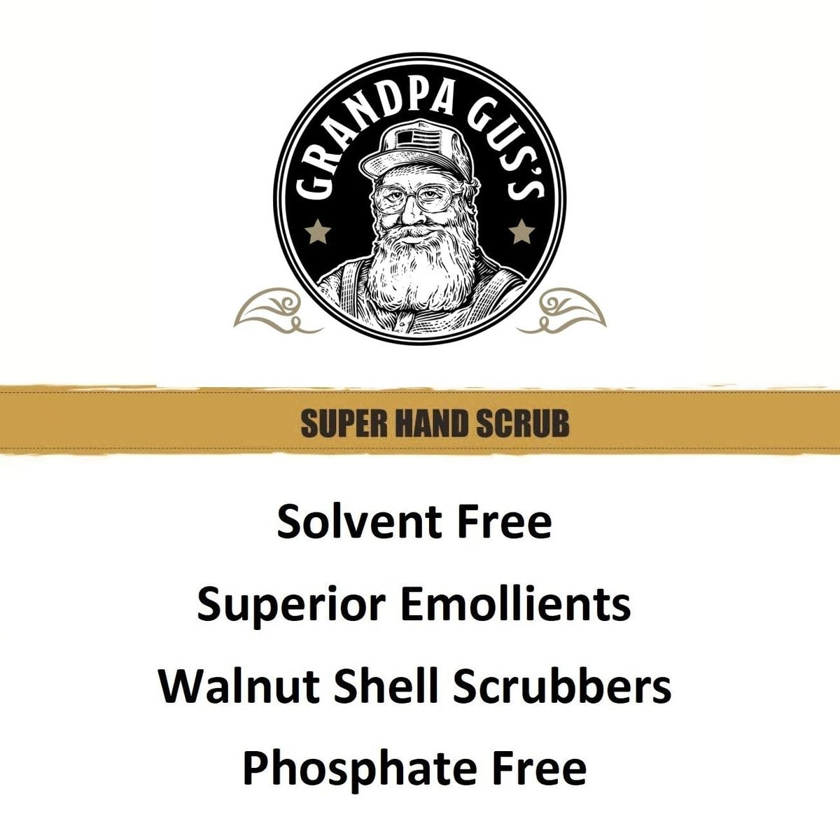 Grandpa Gus's Super Hand Scrub – Natural Walnut Shell Scrubber & Degreaser for Mechanics & Constructors, 1 Gallon Avelisse