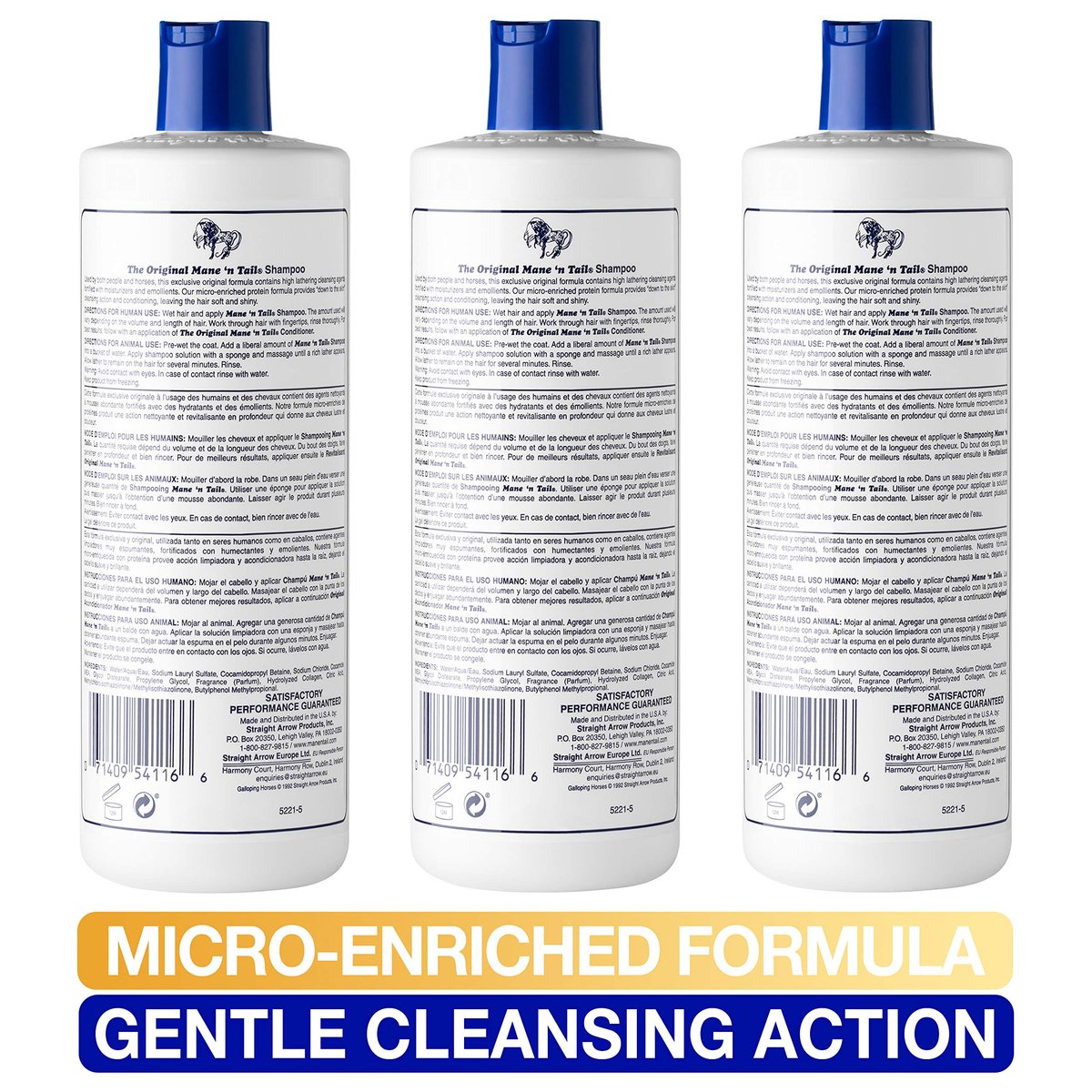 Mane 'n Tail Original Formula Shampoo for Thicker, Fuller, Stronger Hair - 16 oz (Pack of 3) - görsel 8