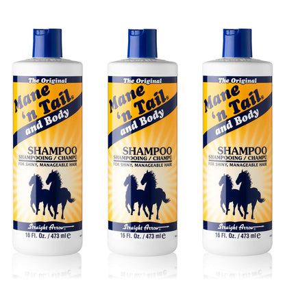 Mane 'n Tail Original Formula Shampoo for Thicker, Fuller, Stronger Hair - 16 oz (Pack of 3)