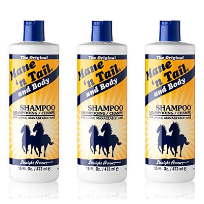 Mane 'n Tail Original Formula Shampoo for Thicker, Fuller, Stronger Hair - 16 oz (Pack of 3)