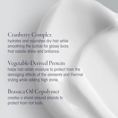 Oribe Supershine Moisturizing Styling Cream Travel Size - Adds Shine & Smooths Frizz With Heat Protection - Blowout Primer, Air Dry Cream & Style Finisher For Medium & Thick Hair - 1.7 oz Avelisse