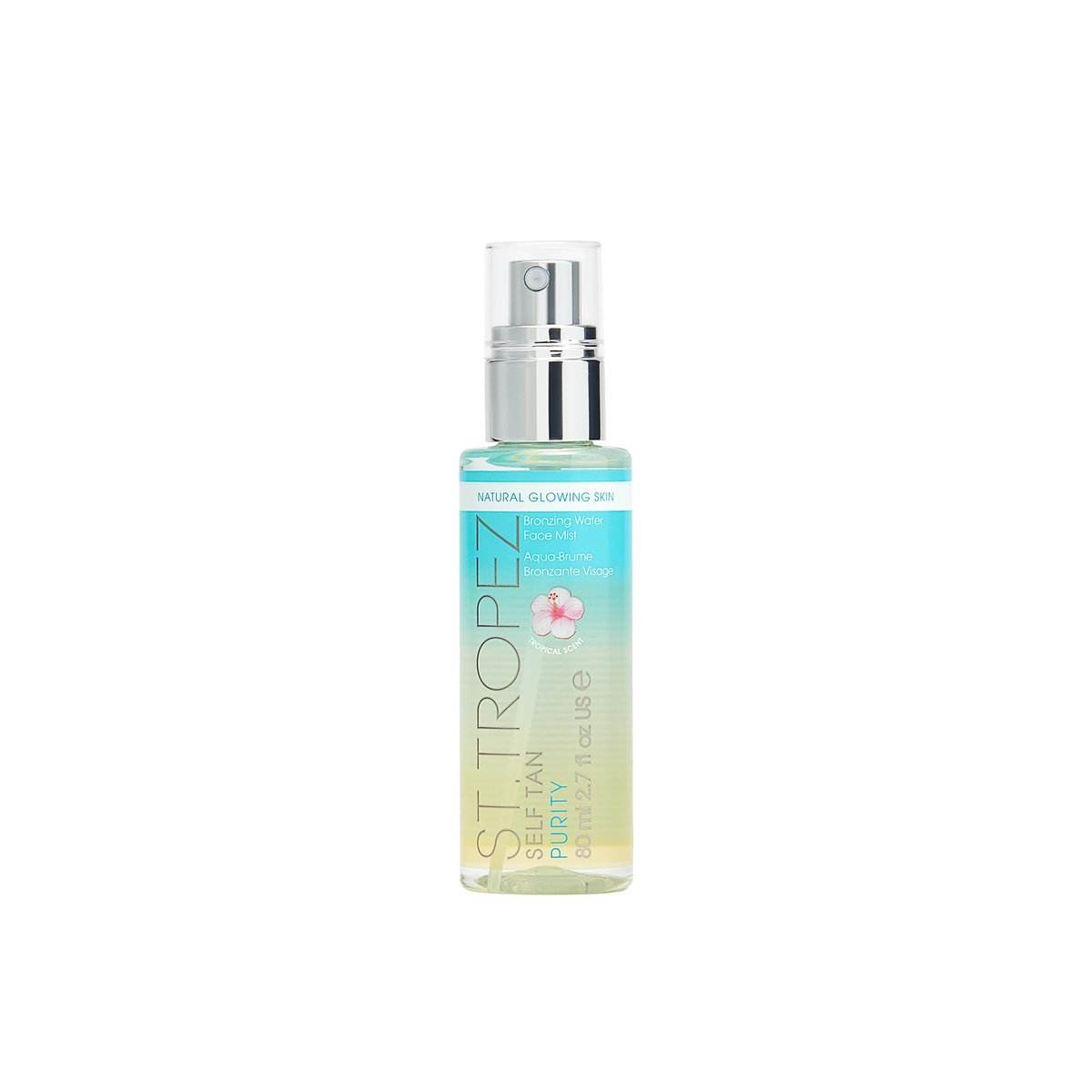 St.Tropez Self Tan Purity Bronzing Water Face Mist - Natural Sunkissed Glow with Hyaluronic Acid & Antioxidants, Vegan & Cruelty-Free, 2.7 Fl Oz - görsel 1