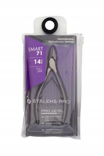 STALEKS PRO Smart 71 14mm Professional Ingrown Toenail Nippers – High Alloy Stainless Steel for Pedicure Avelisse