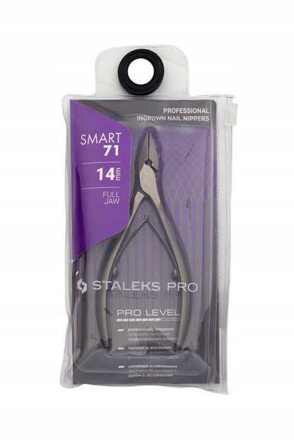 STALEKS PRO Smart 71 14mm Professional Ingrown Toenail Nippers – High Alloy Stainless Steel for Pedicure Avelisse
