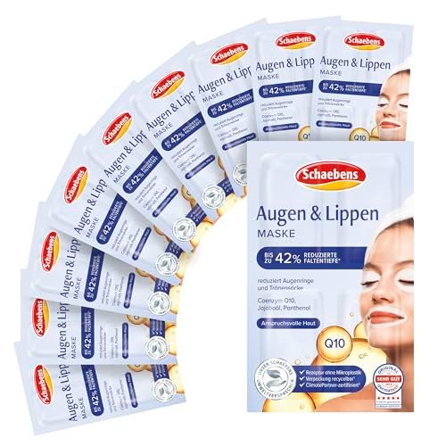 Schaebens Eyes & Lips Mask with Jojoba, Q10 & Panthenol - 40 Applications (10 x 4 Units, 1.5 ml Each) for All Skin Types - görsel 2