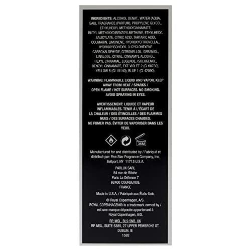 Royal Copenhagen Musk Eau de Cologne Spray for Men, 3.3 oz Avelisse