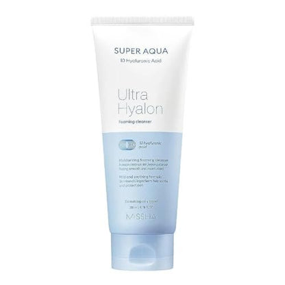 MISSHA Super Aqua Ultra Hyalron Cleansing Foam for Hydrating Cleanse