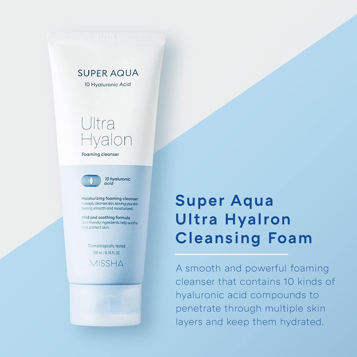 MISSHA Super Aqua Ultra Hyalron Cleansing Foam for Hydrating Cleanse - görsel 3