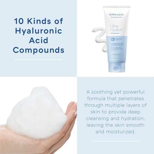 MISSHA Super Aqua Ultra Hyalron Cleansing Foam for Hydrating Cleanse - görsel 8