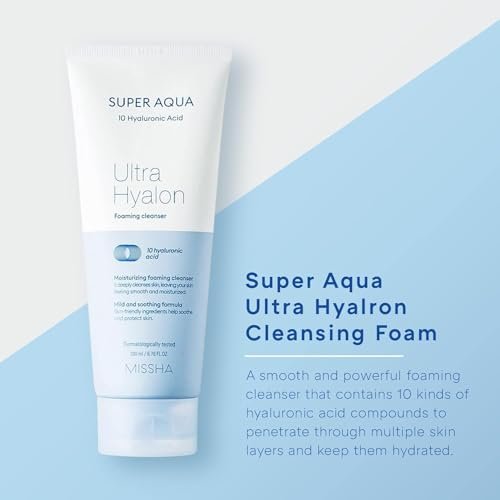 MISSHA Super Aqua Ultra Hyalron Cleansing Foam for Hydrating Cleanse - görsel 4