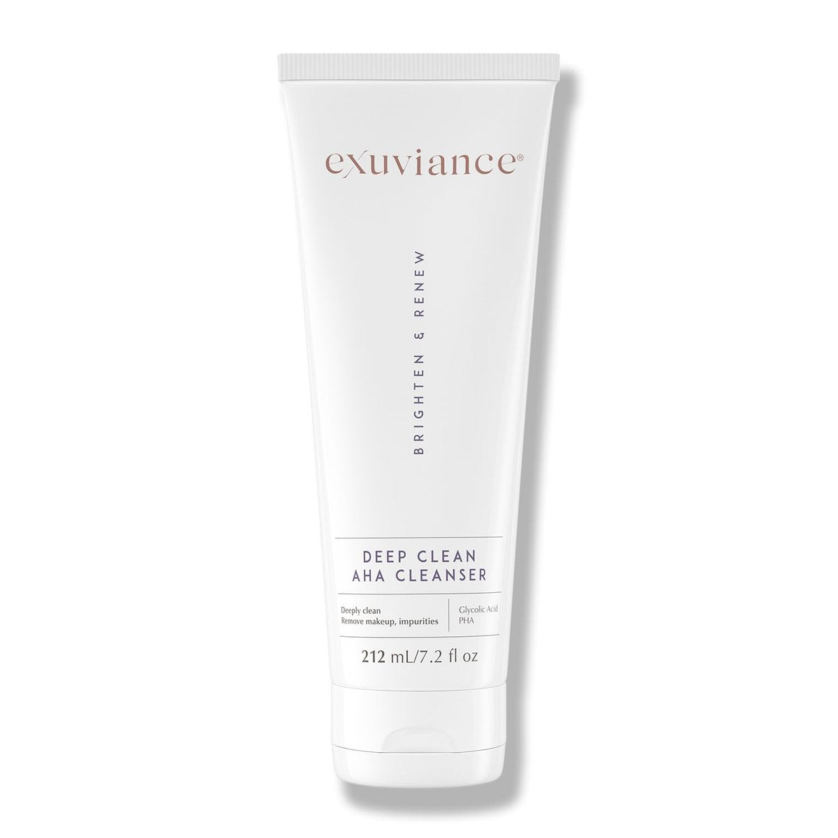 EXUVIANCE Deep Clean AHA Foaming Face Cleanser with Glycolic Acid - 7.2 oz, Soap-Free Makeup Remover Avelisse