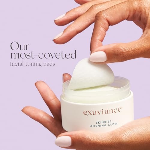 EXUVIANCE SkinRise Morning Glow Anti-Aging Facial Toning Pads with PHA & Green Tea - 60 Pads Avelisse