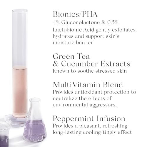 EXUVIANCE SkinRise Morning Glow Anti-Aging Facial Toning Pads with PHA & Green Tea - 60 Pads Avelisse