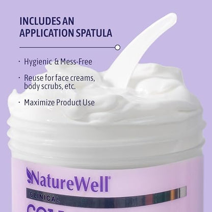 Nature Well Collagen Peptide Cream for Face, Body & Hands – Firming Anti-Aging Moisturizer for Crepey & Dry Skin, 10 oz Avelisse