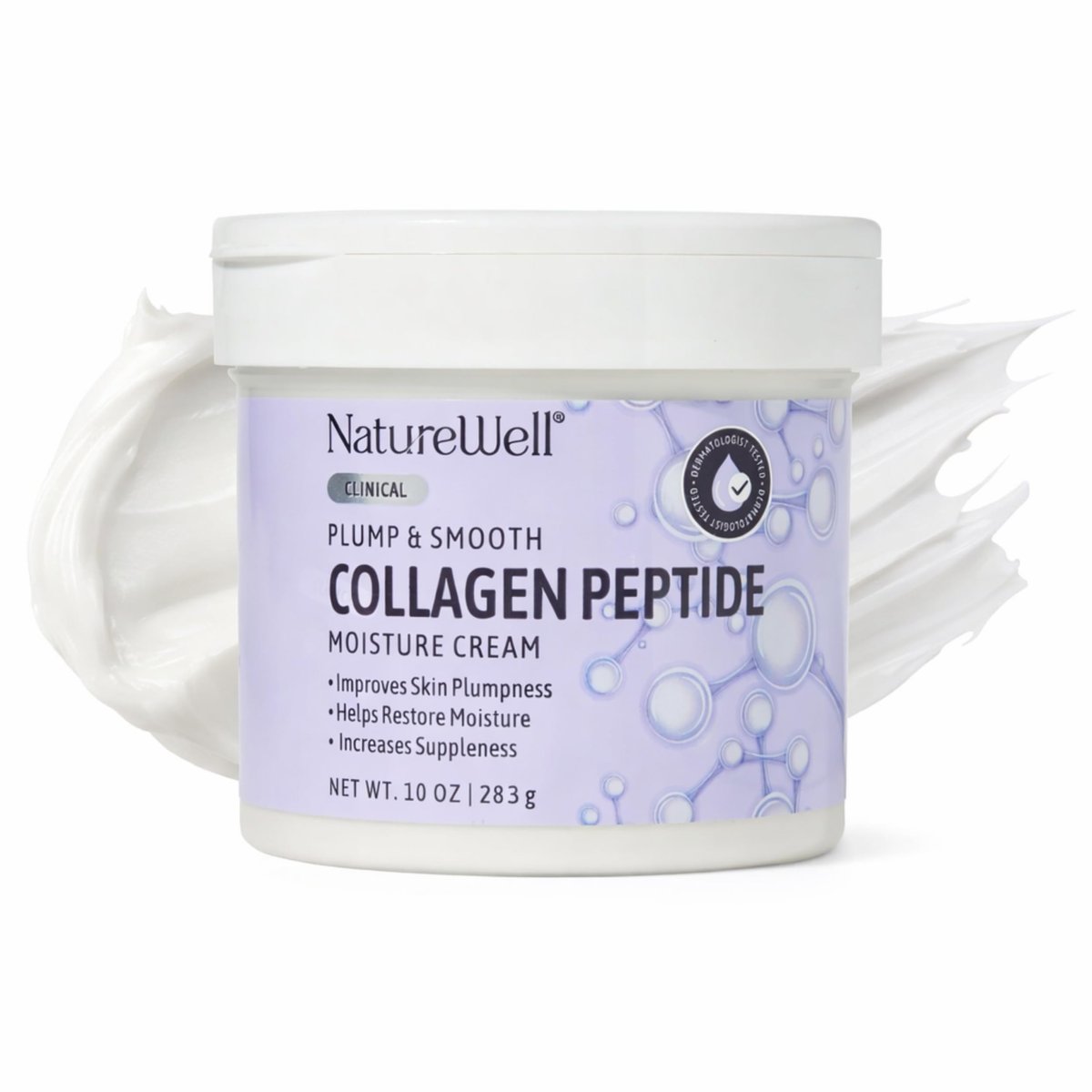 Nature Well Collagen Peptide Cream for Face, Body & Hands – Firming Anti-Aging Moisturizer for Crepey & Dry Skin, 10 oz Avelisse