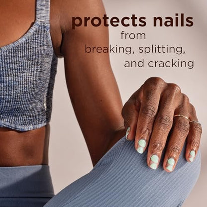Sally Hansen Color Therapy Nail Polish - Nude Pink 539 Bare Kiss - Biotin & Argan Oil Infused, Long-Lasting Color & Nail Strengthener