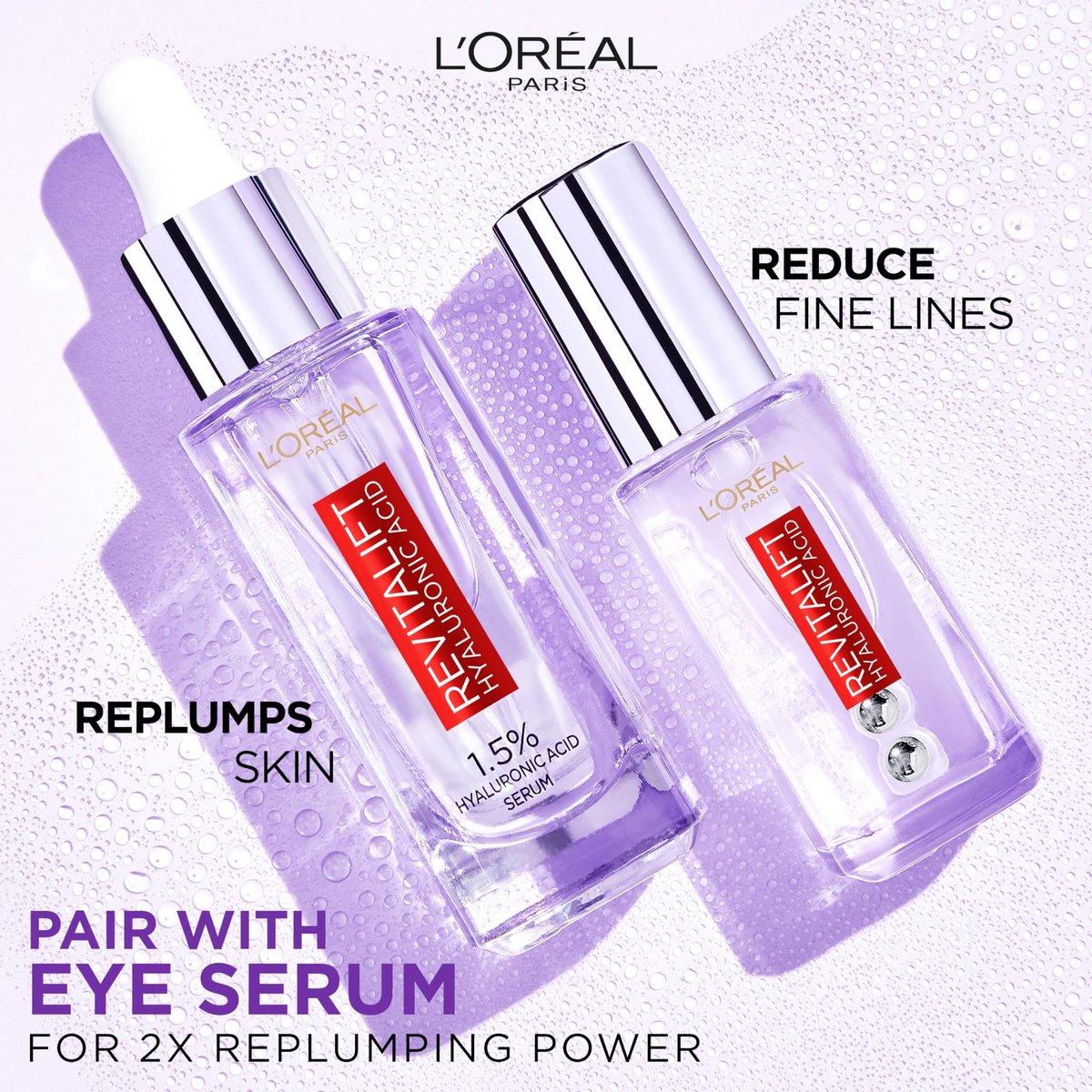 L'Oreal Paris Revitalift Filler [+Hyaluronic Acid] 1.5% Pure Concentrated Hyaluronic Acid Dropper Serum Avelisse