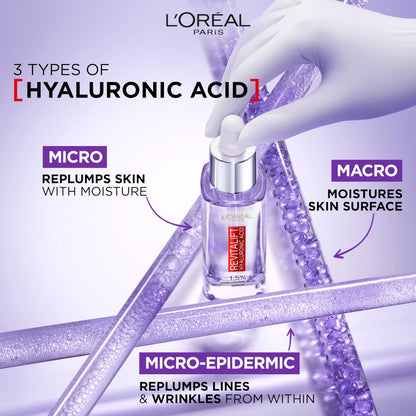 L'Oreal Paris Revitalift Filler [+Hyaluronic Acid] 1.5% Pure Concentrated Hyaluronic Acid Dropper Serum Avelisse