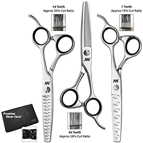 JW TS40 Blending, TS14 Thinning & TS7 Texturizing Trio Professional Shears - Stainless Steel - görsel 14