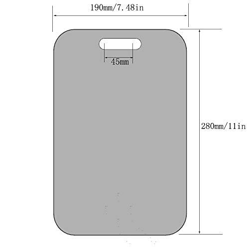 APHUIME 11x7.5 Inch Fogless Shower Mirror – Large Anti-Fog Wall Mounted Makeup & Shaving Mirror for Bathroom, Stainless Steel Frame - görsel 6