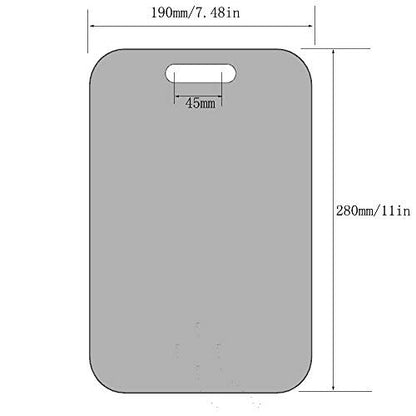 APHUIME 11x7.5 Inch Fogless Shower Mirror – Large Anti-Fog Wall Mounted Makeup & Shaving Mirror for Bathroom, Stainless Steel Frame