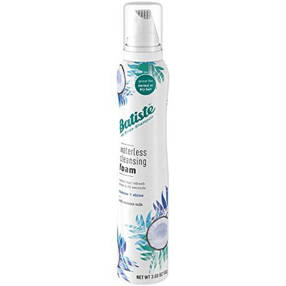 Batiste Waterless Cleansing Foam with Almond Oil - 3.6 oz - Cleanse & Strengthen Hair Avelisse