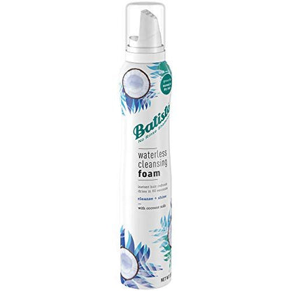 Batiste Waterless Cleansing Foam Cleanse + Shine with Coconut Milk, 3.6 OZ - No Water Dry Shampoo Foam