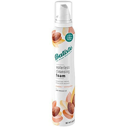 Batiste Waterless Cleansing Foam with Almond Oil - 3.6 oz - Cleanse & Strengthen Hair Avelisse