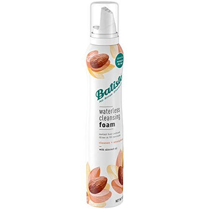 Batiste Waterless Cleansing Foam with Almond Oil - 3.6 oz - Cleanse & Strengthen Hair Avelisse