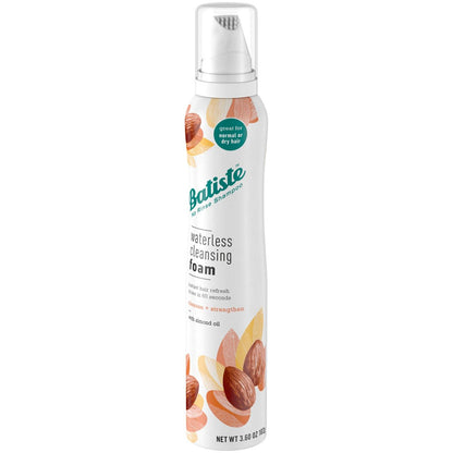 Batiste Waterless Cleansing Foam with Almond Oil - 3.6 oz - Cleanse & Strengthen Hair Avelisse