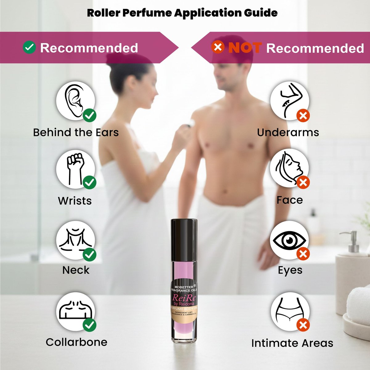 MOBETTER FRAGRANCE OILS ReiRe by Reidona Perfume Body Oil for Women - 0.33 Fl Oz Avelisse