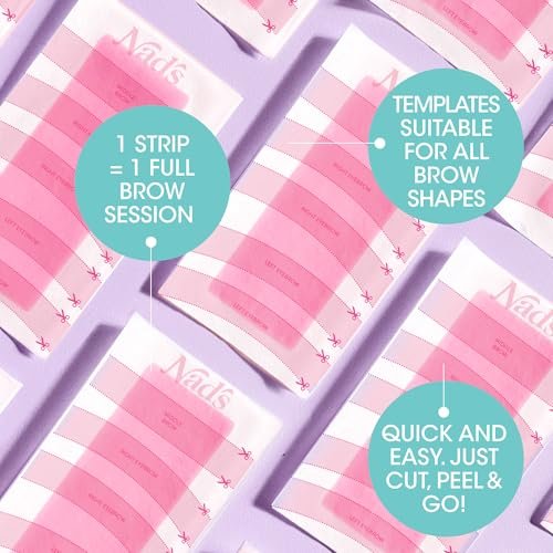 Nad's Eyebrow Wax Strips - Facial Hair Removal for Women - Eyebrow Wax Kit with 6 Strips, 6 Calming Oil Wipes & Skin Protection Powder - görsel 6